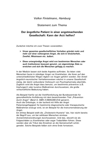 Prof  Fintelmann Statement März 2002