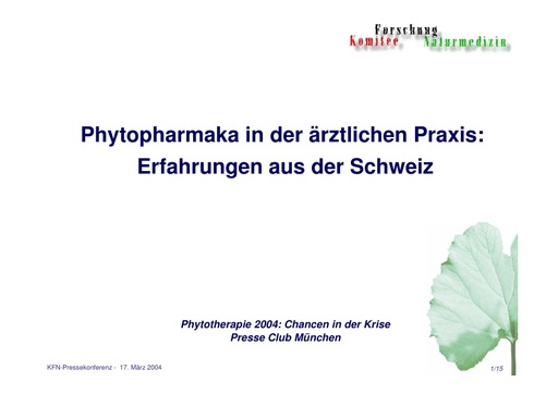 Dr  Hegener Folien März 2004