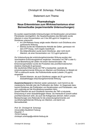 Prof Schempp Statement Labor