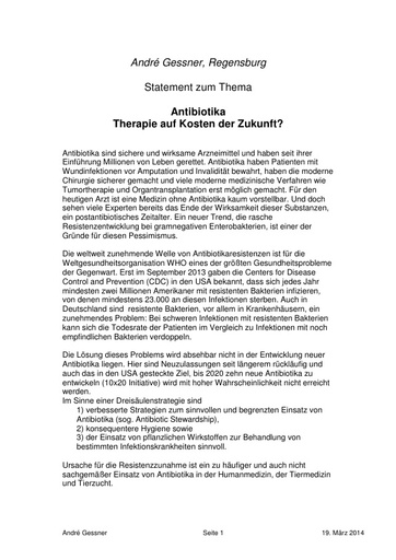 Statement Prof Gessner