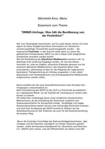 Mechthild Kern März 2001