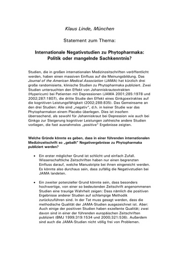 Dr  Linde Stamtent Okt  2002