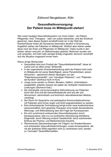 Prof Neugebauer Statement