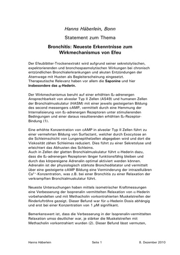 Häberlein Statement