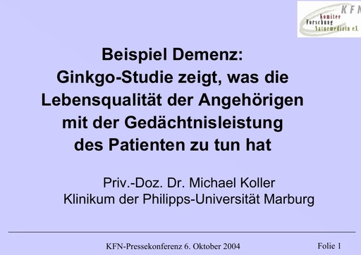 PD Dr  Koller Folien Okt  2004