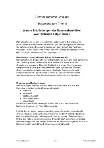 Prof   Hummel Statement Dez  2004