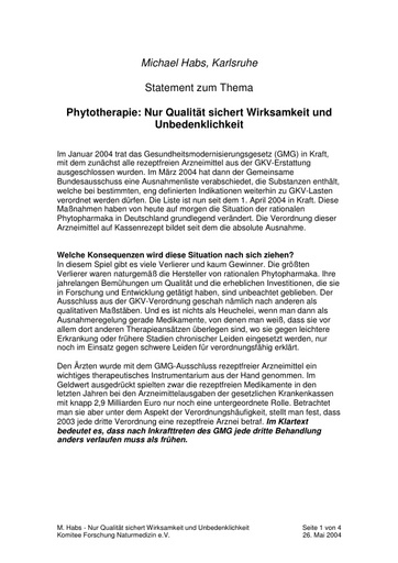 Prof  Habs Statement Mai 2004