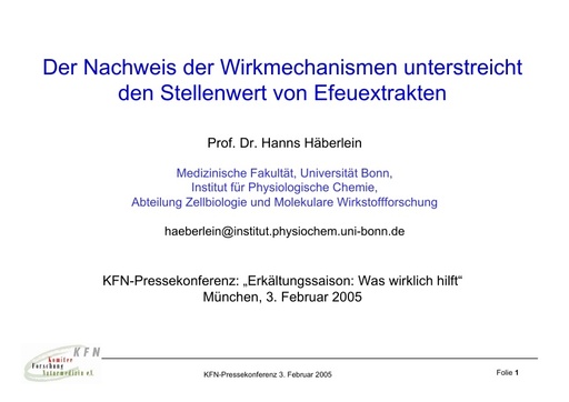 Prof   Häberlein Folien Febr  2005