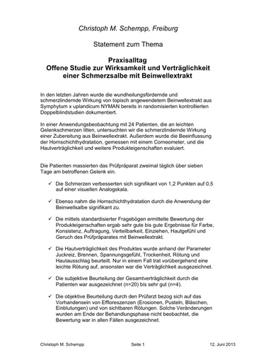 Prof Schempp Statement AWB