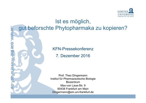 7 Präsentation Dingermann PM 7 12 2016 19 Seiten