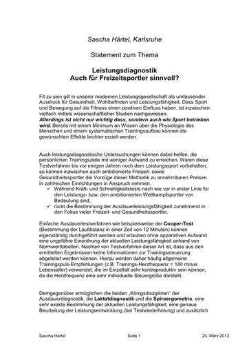 Statement Dr Härte PK 2013
