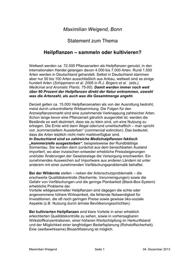 Prof Weigend Statement 04 12 2013