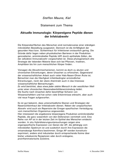 Prof  Maune Statement Dez  2004