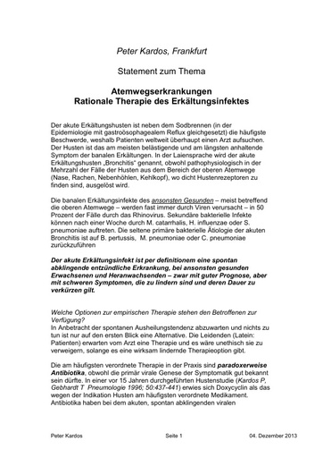 Dr Kardos Statement 04 12 2013