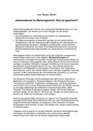 Prof  Roots Statement Juni 2001