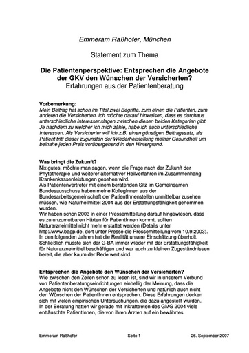 Rasshofer Statement