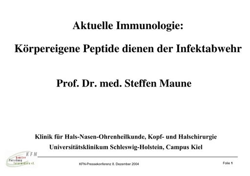 Prof  Maune Folien Dez  2004