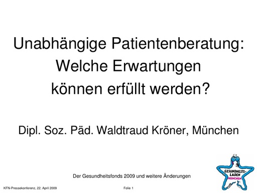 Dipl  Soz  Päd  Waltraud Kröner Folien