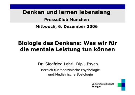 Dr  Lehrl Folien
